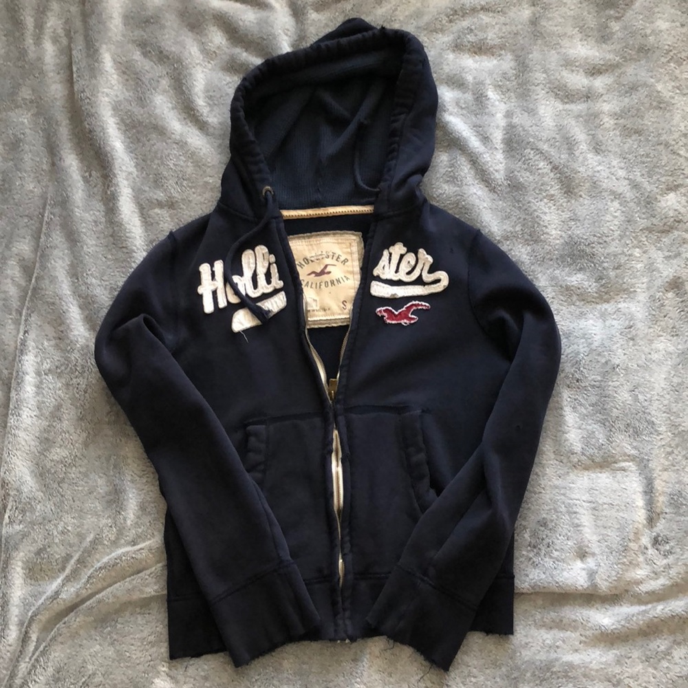 Hollister Navy Mens Hoodie Size Small